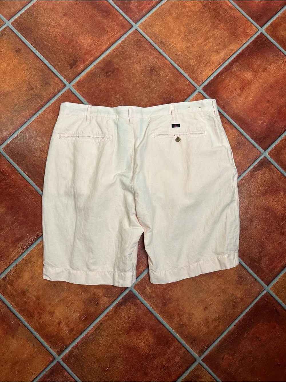 Faherty Men's Linen Flat Front Shorts